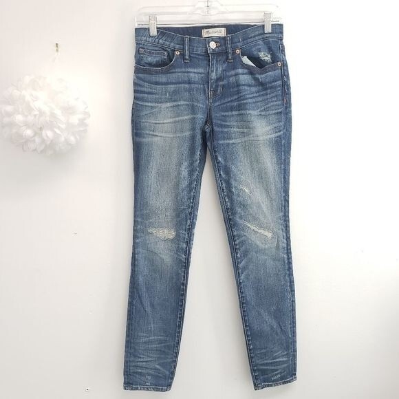 Madewell Rip and Repair Edition Skinny Skinny Jeans Size 27 - Picture 3 of 16